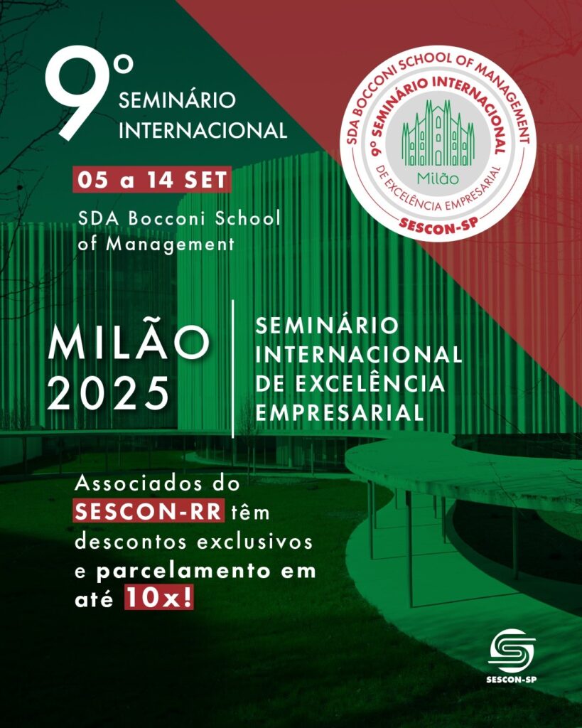 De 5 a 14 de setembro, Milão será palco da 9ª edição do Seminário Internacional de Excelência Empresarial